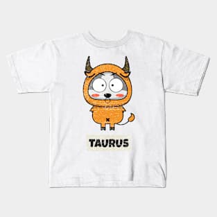 Funny Zodiac Baby Taurus Kids T-Shirt